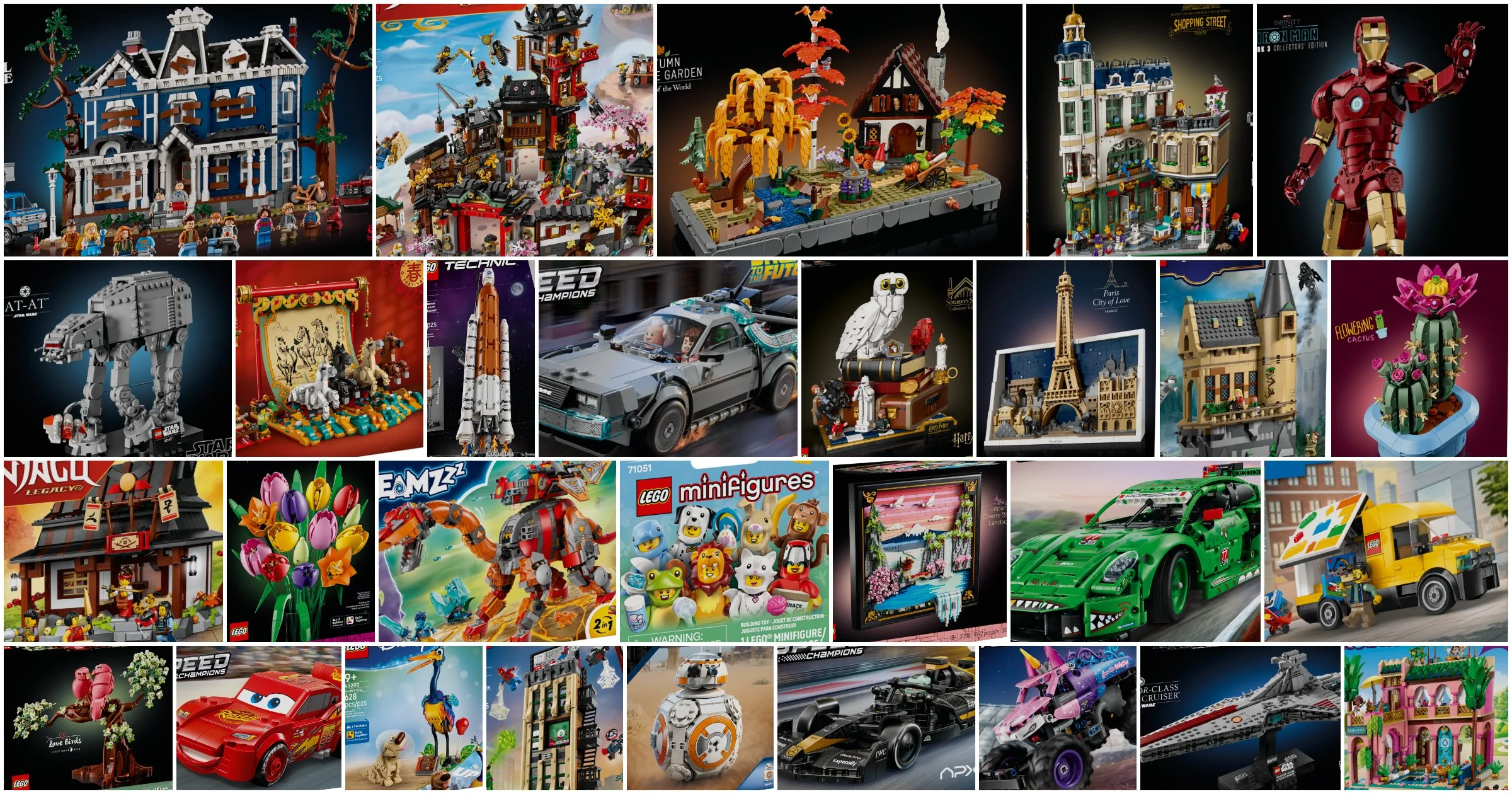 160+ New LEGO Sets for January 2026 Include Botanicals, Star Wars